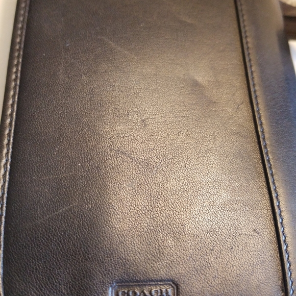 COACH Leather Mini Portfolio - Picture 4 of 15